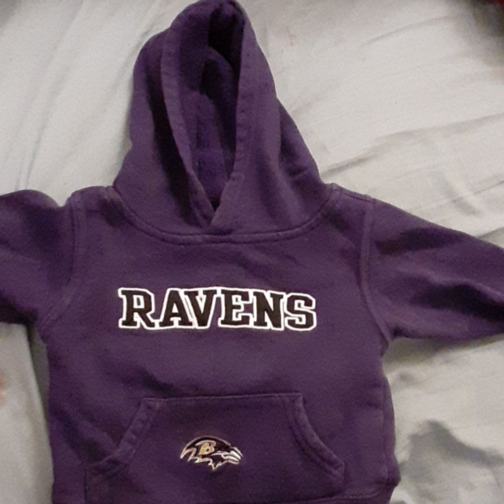 NFL ravens hoodie size 18 months
